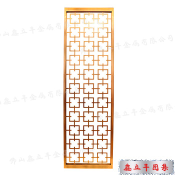 拉絲紅古銅不銹鋼屏風(fēng)